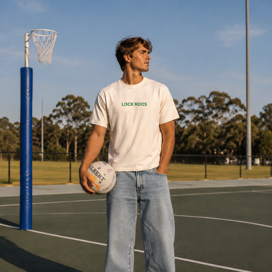 Lock NC - Roos Ecru Box Tee