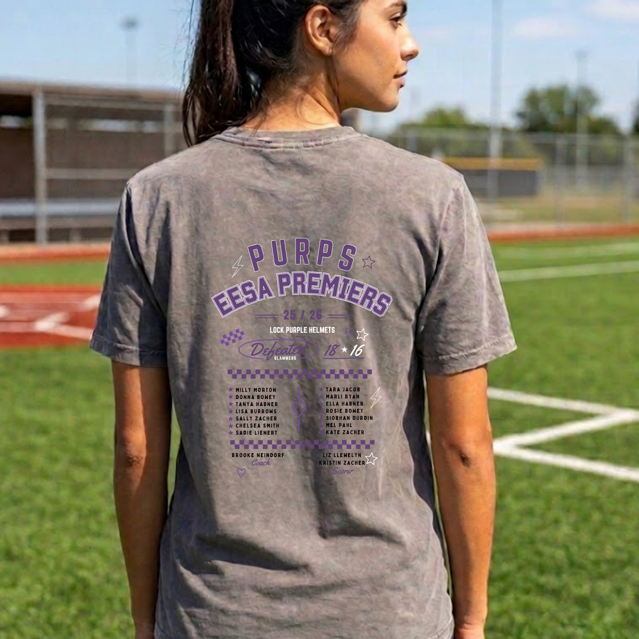 Lock Purple Helmets - Premiership Tee
