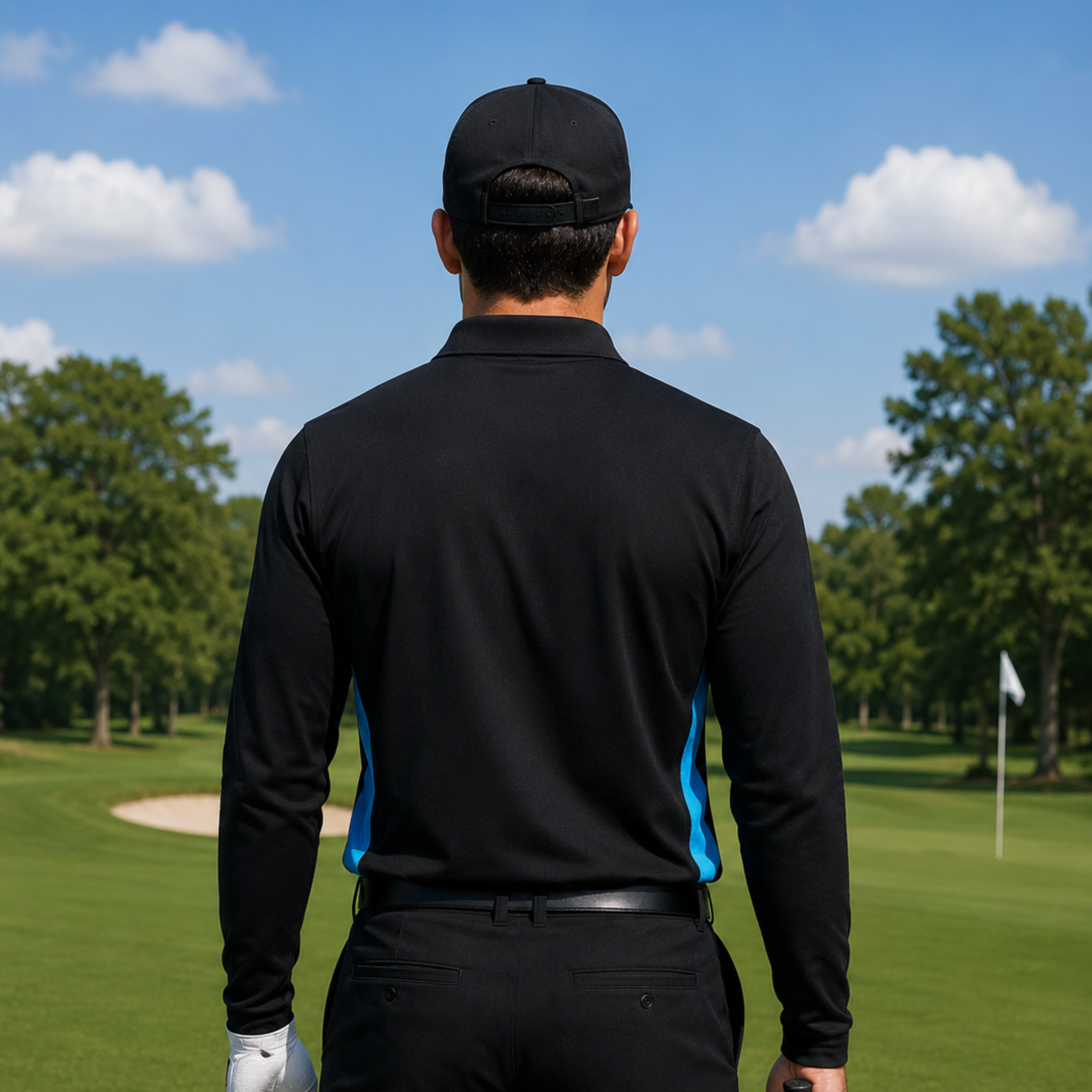 Darke Peak Golf Club Long Sleeve Polo Shirt