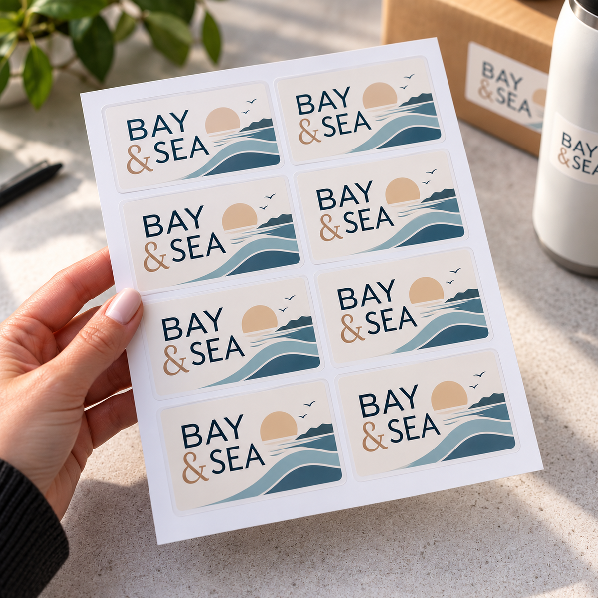 Rectangle Vinyl Stickers - Rounded Edges