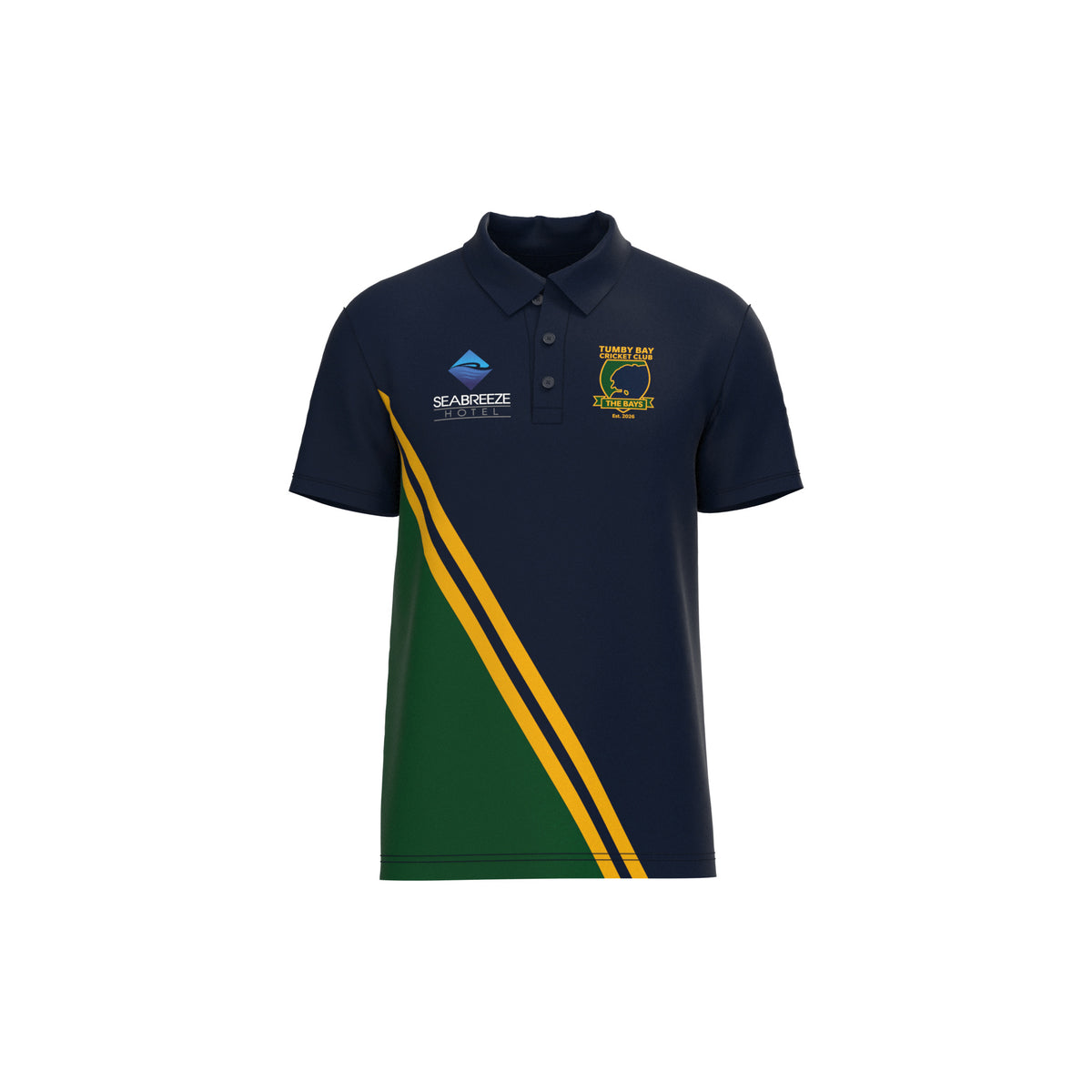 Tumby Bay Cricket Club supporters polo - sash, front