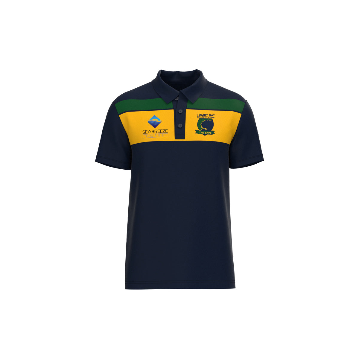 Tumby Bay Cricket Club supporters polo - panel, front