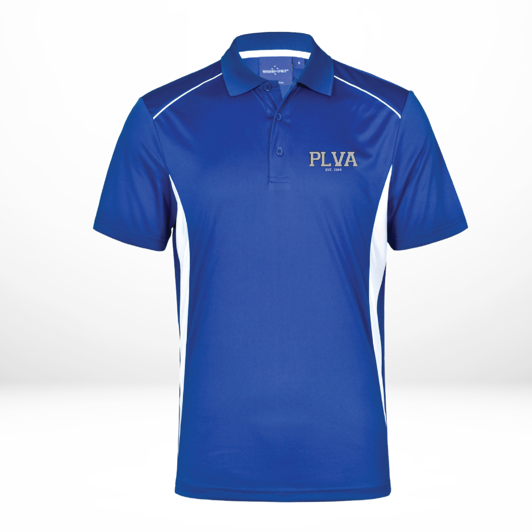 PLVA Polo - Royal Blue/White