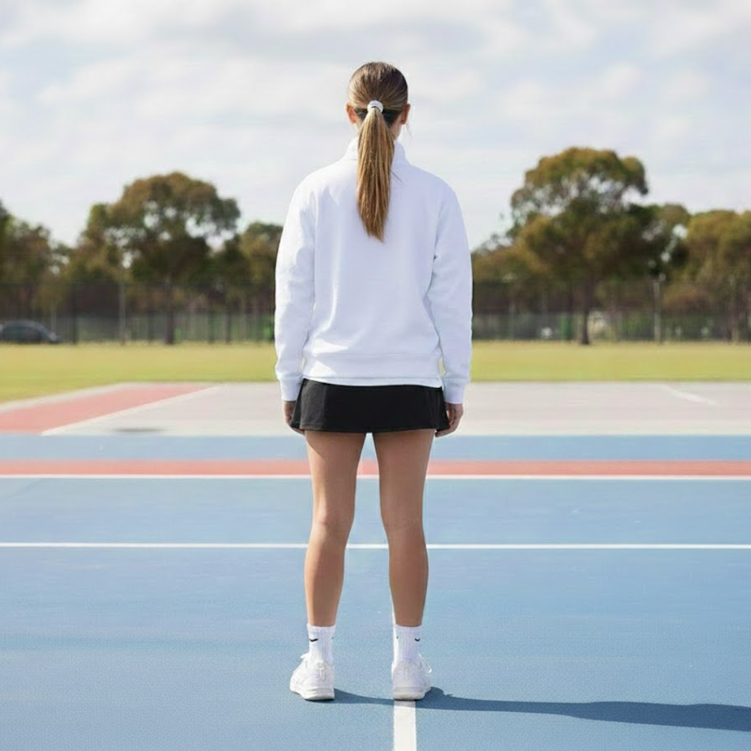 Eyre United - White 1/4 Zip