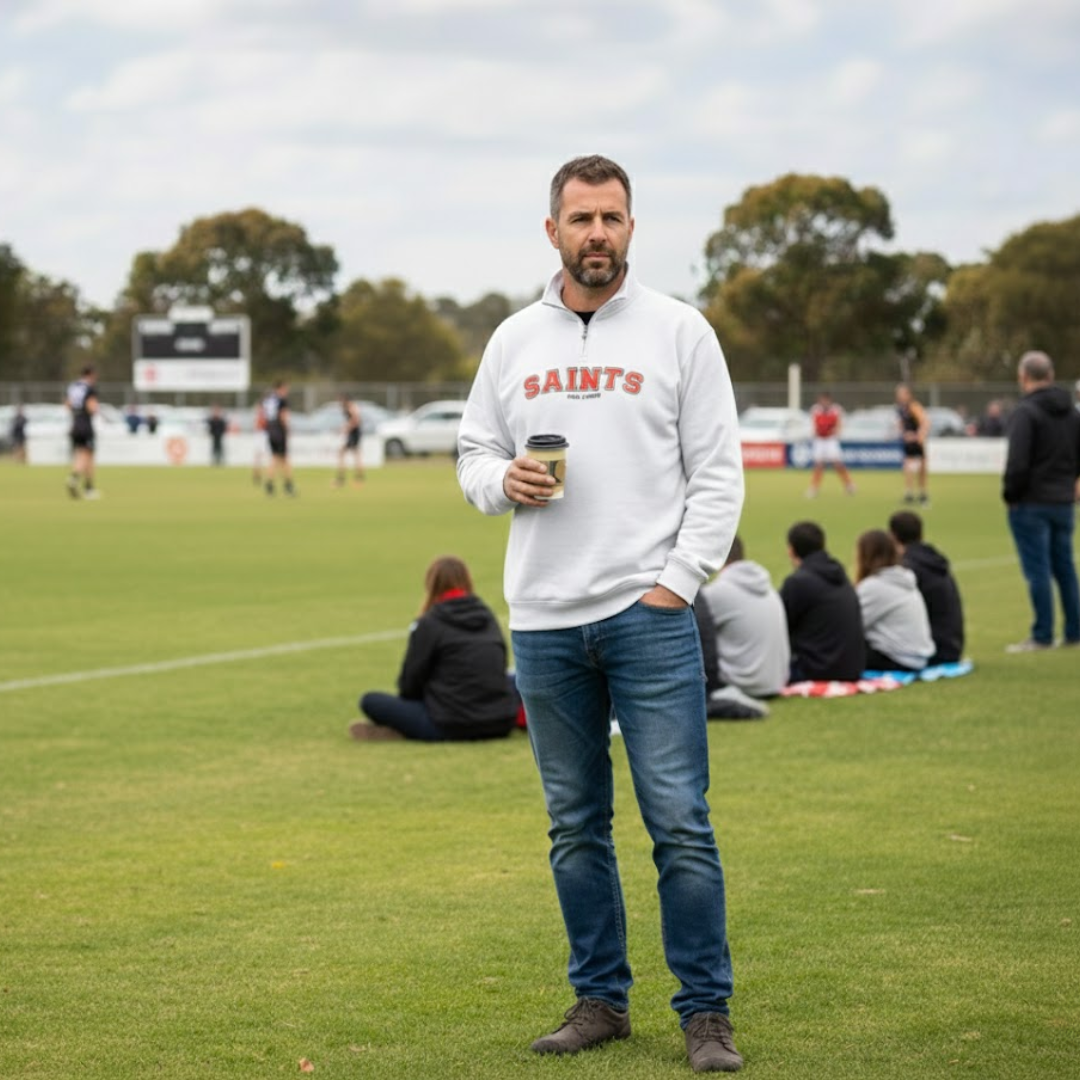 Eyre United - White 1/4 Zip