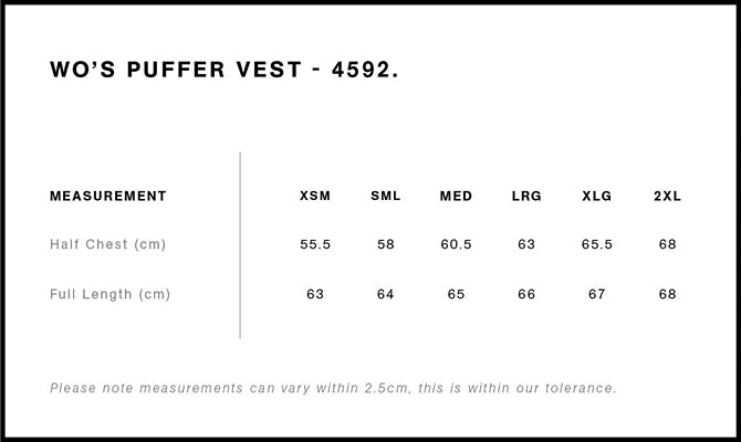 Great Flinders - Puffer vest
