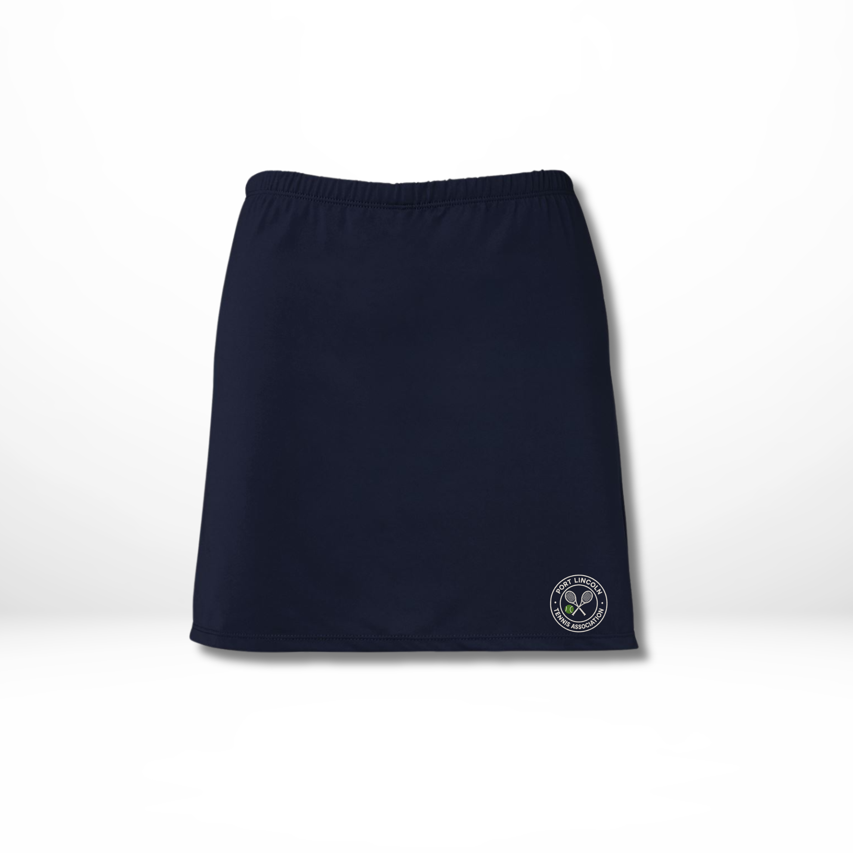 “PLTA Skort front view – 220gsm jersey knit 90% polyester 10% elastane by TB Print”