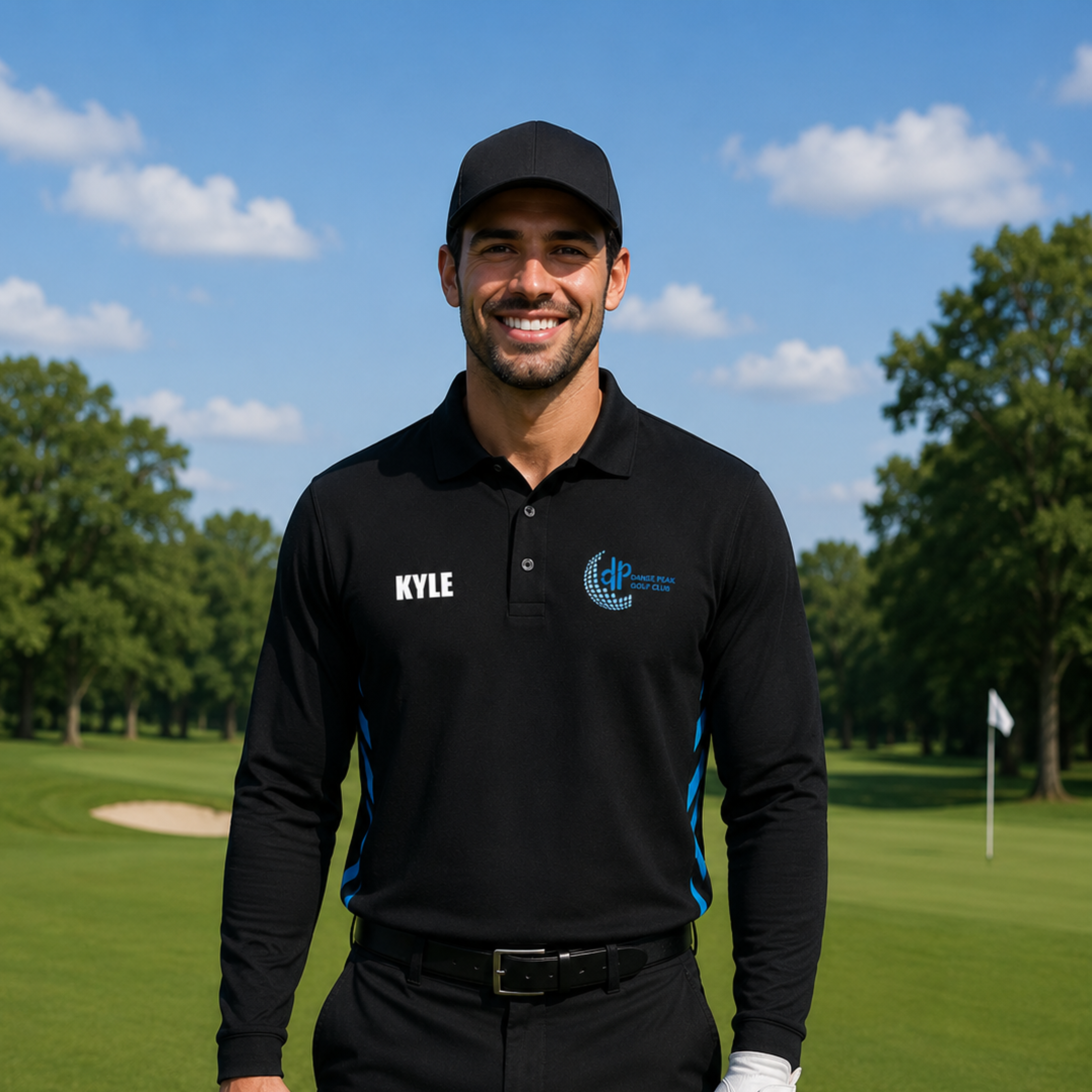 Darke Peak Golf Club Long Sleeve Polo Shirt