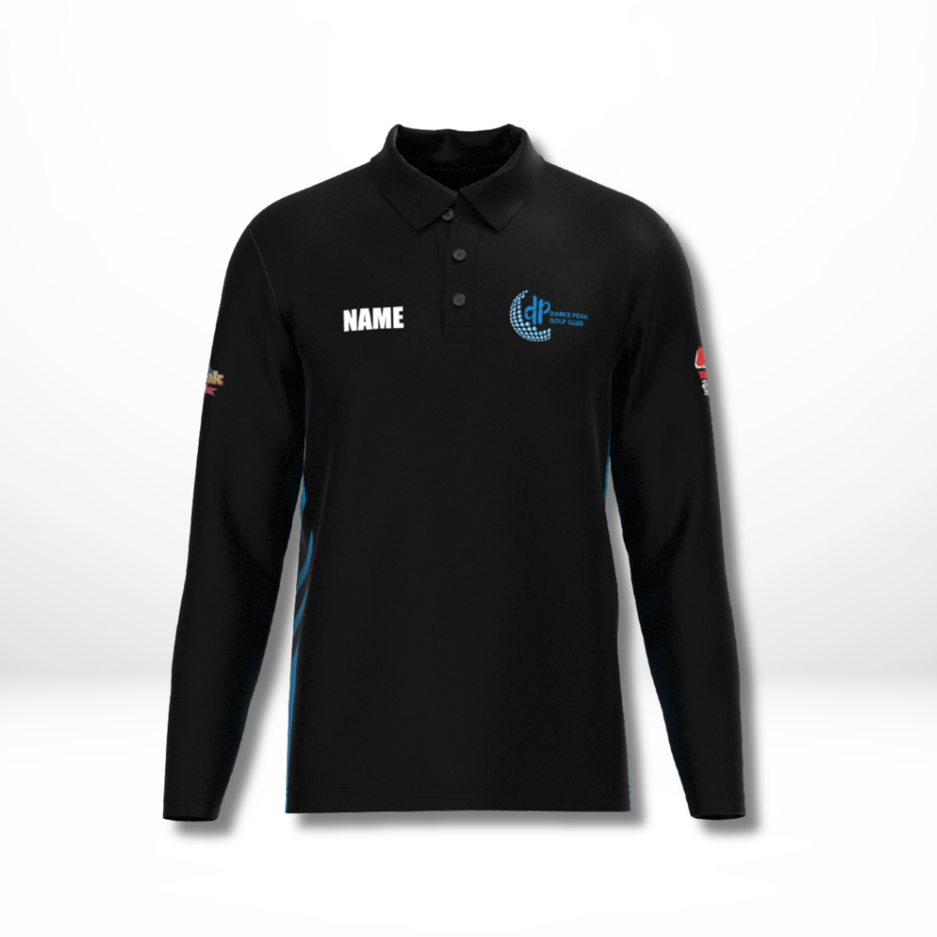 Darke Peak Golf Club Sponsor Long Sleeve Polo Shirt