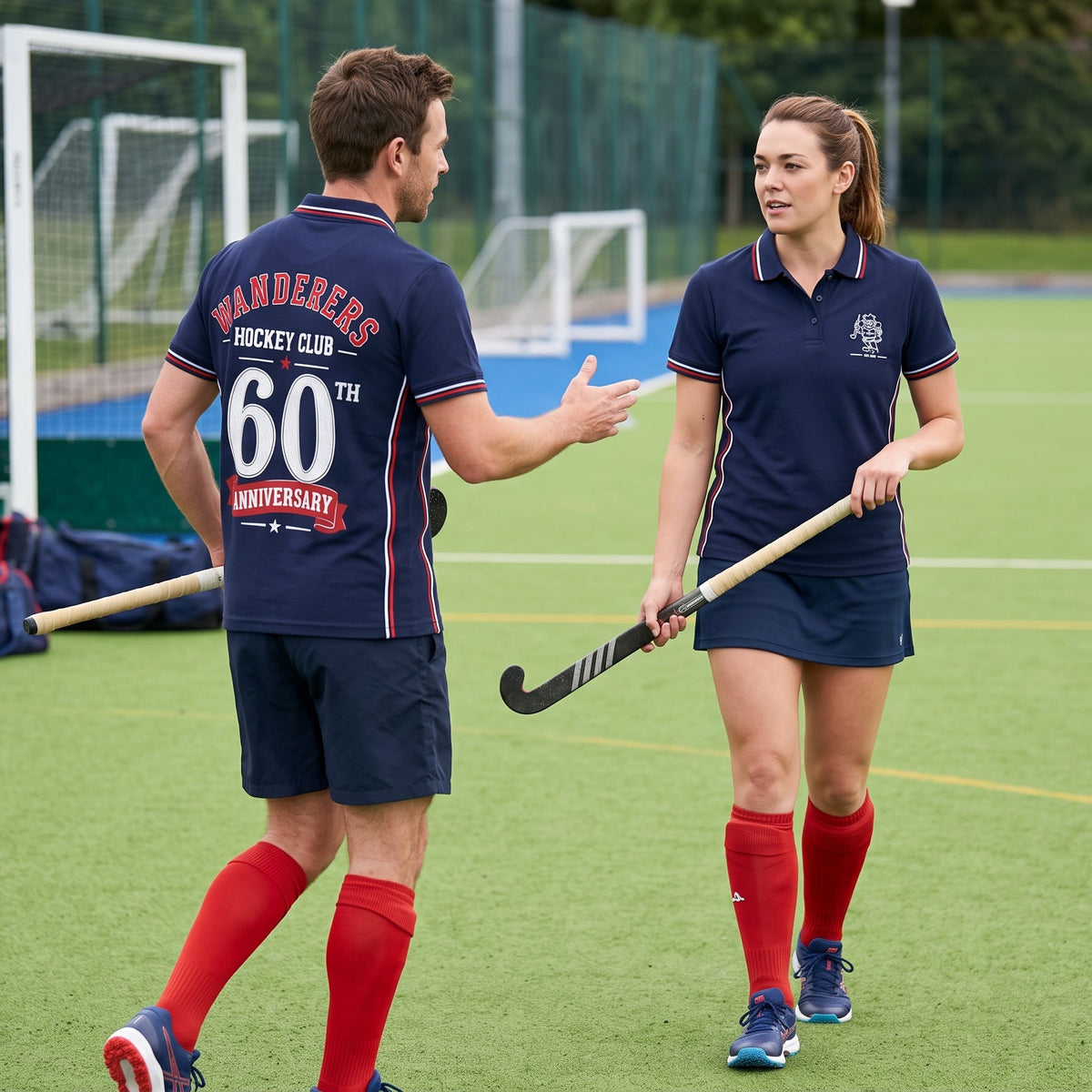 Wanderers Hockey Club 60 Years Polo – design mockup 2