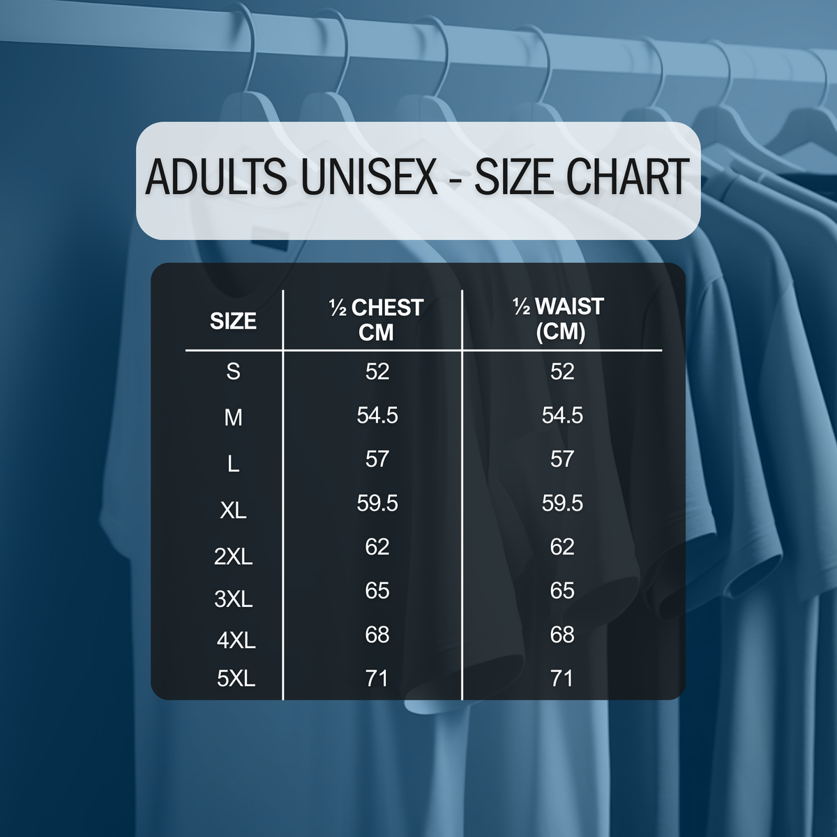 Unisex size guide for Saints PL - 75 Years Polo Shirt