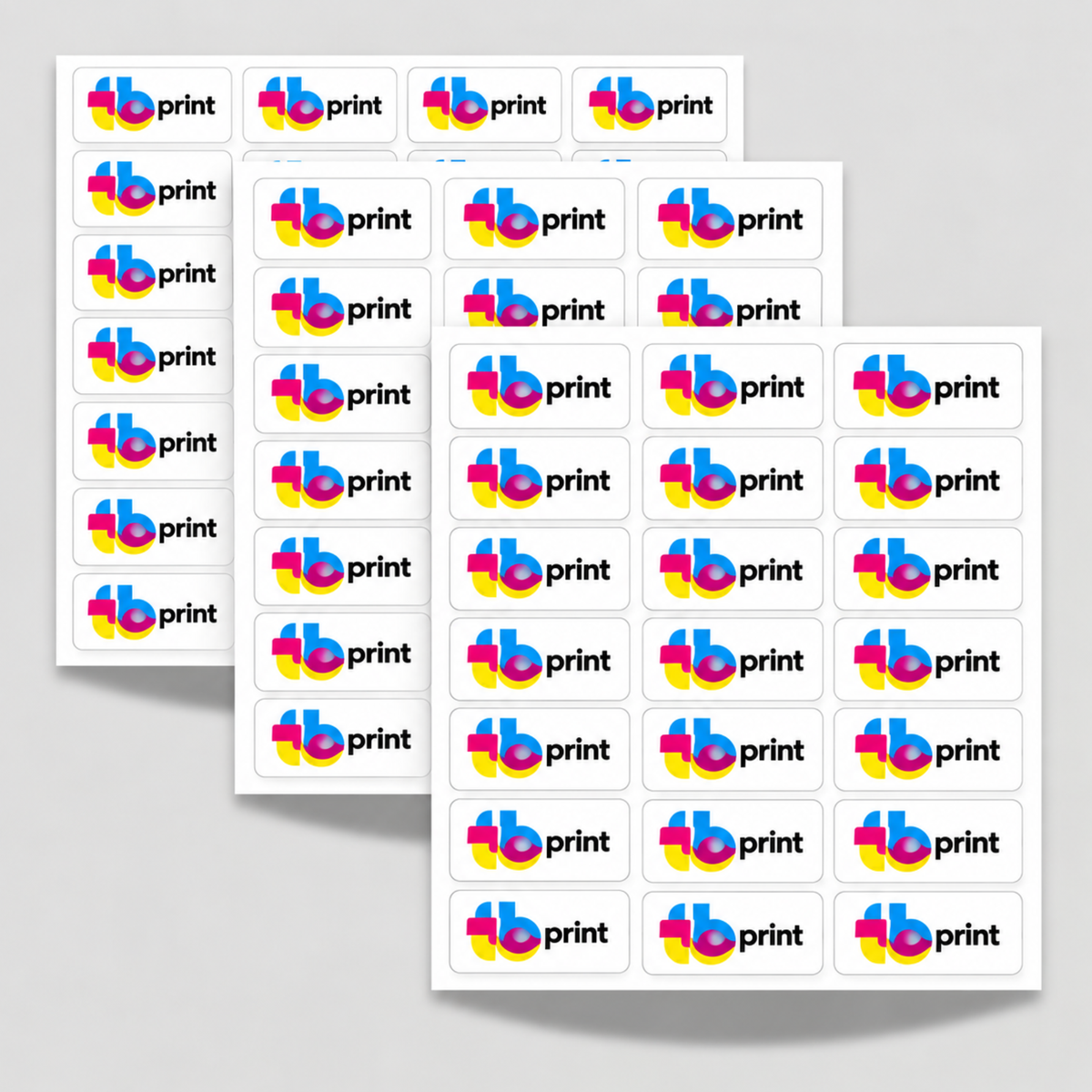 Rectangle Vinyl Stickers - Rounded Edges